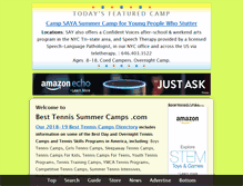 Tablet Screenshot of besttennissummercamps.com